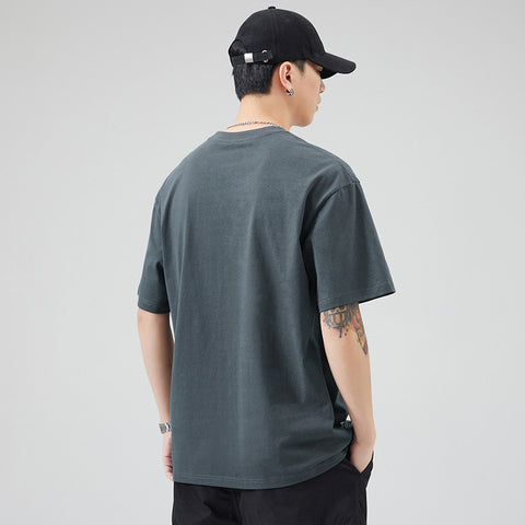 Melopridy Round Neck Printed Half Sleeve Pure Cotton Short Sleeve